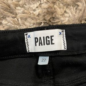 Very Flattering Black Paige Skinny Jeans